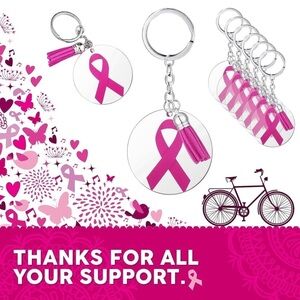 NEW Breast Cancer Key Chains